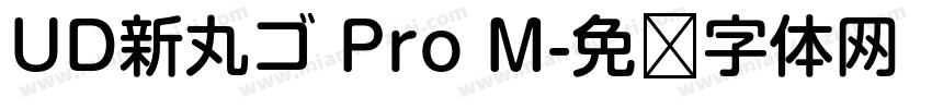 UD新丸ゴ Pro M字体转换